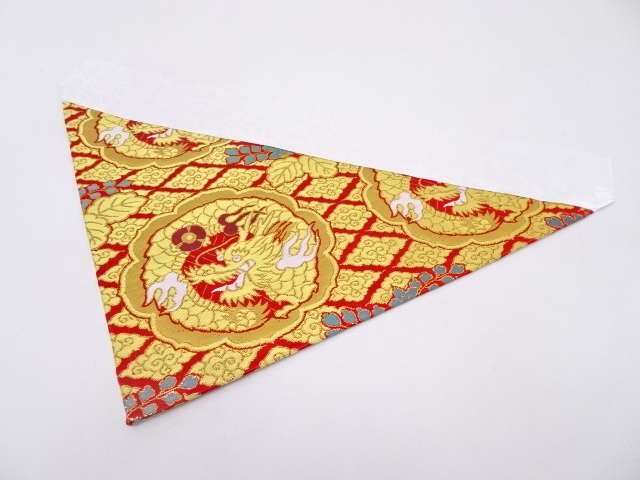 K100　未使用品　本金金襴打敷